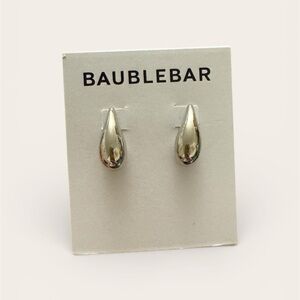 Never worn BaubleBar Ella Silver Teardrop Earrings